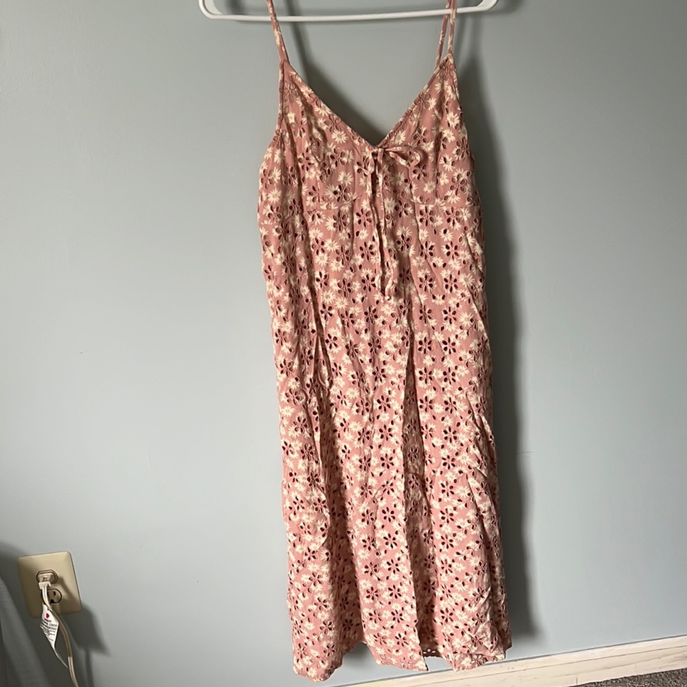 American eagle long pink dress!